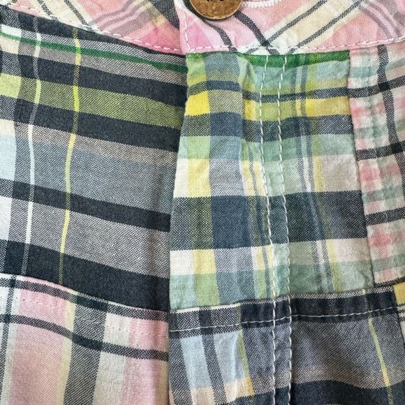 Tailor Vintage Mens Patch Madras Shorts Size 32 - Picture 7 of 8